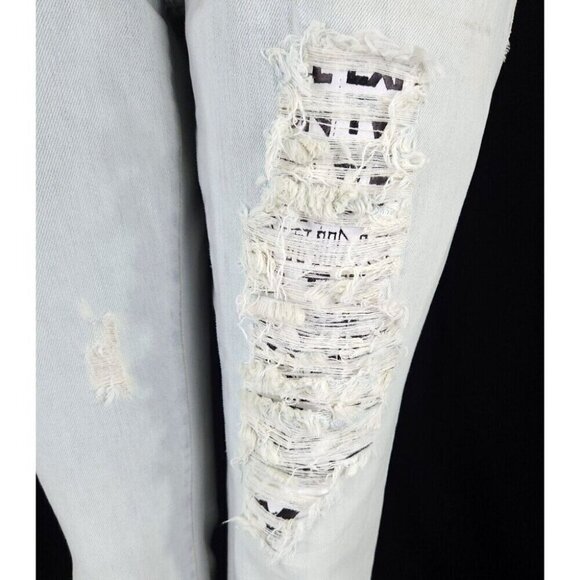 Each x Other Limited Edition Robert Montgomery Jeans 30 Scraped Slim - Picture 7 of 15